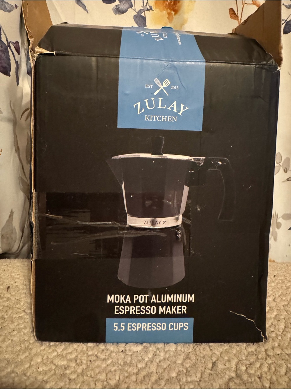 Aluminum Moka Pot Espresso Maker - 5.5 Cup Zulay New